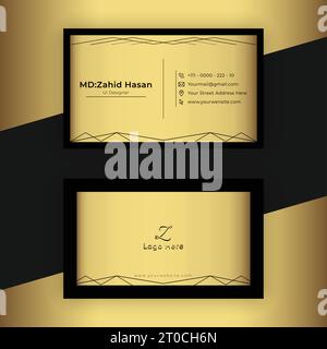 Business Card Template Design Creative Business Design Make Simple Design Stock Vector