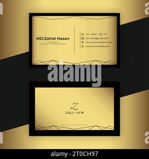 Business Card Template Design Creative Business Design Make Simple Design Stock Vector