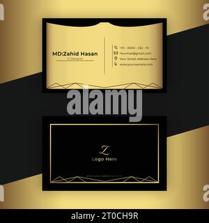 Business Card Template Design Creative Business Design Make Simple Design Stock Vector
