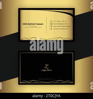 Business Card Template Design Creative Business Design Make Simple Design Stock Vector