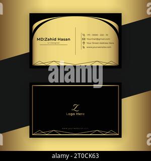 Business Card Template Design Creative Business Design Make Simple Design Stock Vector