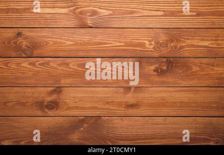 Wooden background, texture, brown woody board, grunge wallpaper. Old wood floor, rustic timber wall. Vintage slats, horizontal pattern, natural plank Stock Photo