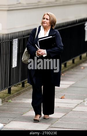 Former children's commissioner for England Anne Longfield arrives to give evidence to the UK Covid-19 Inquiry at Dorland House in London. Picture date: Friday October 6, 2023. Stock Photo