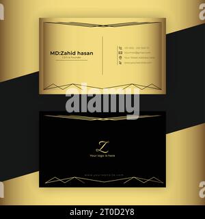 Business Card Template Design Creative Business Design Make Simple Design Stock Vector
