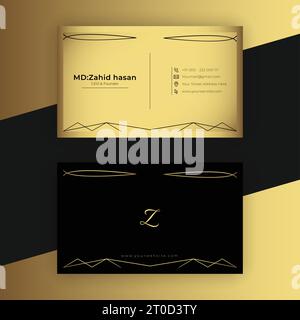 Business Card Template Design Creative Business Design Make Simple Design Stock Vector
