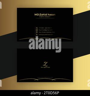 Business Card Template Design Creative Business Design Make Simple Design Stock Vector