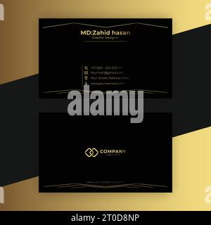 Business Card Template Design Creative Business Design Make Simple Design Stock Vector