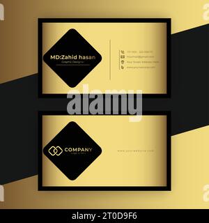 Business Card Template Design Creative Business Design Make Simple Design Stock Vector