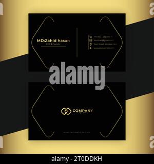 Business Card Template Design Creative Business Design Make Simple Design Stock Vector
