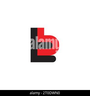 letter tb simple colorful geometric logo vector Stock Vector