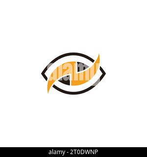 eye power energy supplement symbol logo vector Stock Vector