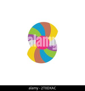 letter s swirl colorful rotation logo vector Stock Vector