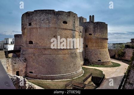 Otranto (Italy, Puglia, Lecce province) Aragonese castle Stock Photo