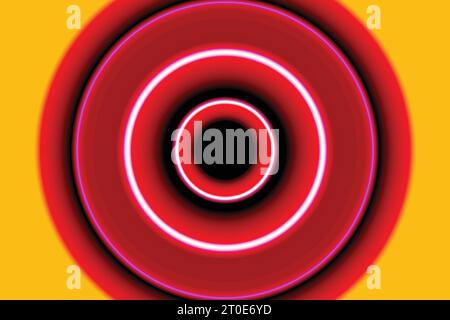 red color neon ellipse style vector background Stock Vector