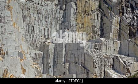 Marble quarry near Colonnata, Province of Massa-Carrara, Apuan Alps, Tuscany, Toscana, Italy, Italia Stock Photo