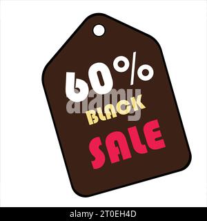 Black Friday. Sale. Price tag. Vector illustration. Stock Vector