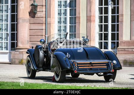 Schwetzingen, Baden-Wuerttemberg, Germany, Concours d'Elegance in the castle park, Mercedes 290 Roadster, year 1933, 60 hp, 2900 ccm Stock Photo