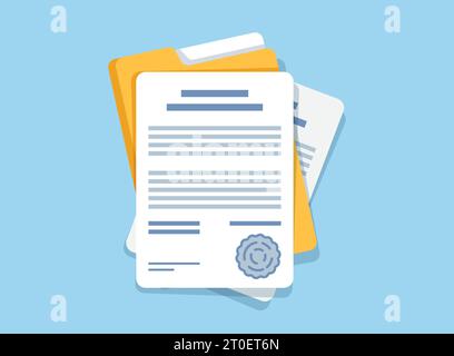 Lease folder icon. Flat illustration of lease folder vector icon ...