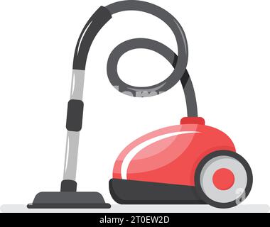 Vacuum Cleaner Icon in flat style. Vector Illustration Stock Vector ...