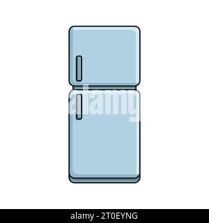 Refrigerator icon. Fridge appliance kitchen and household theme. Isolated on white backgroudn vector design for food and beverages industry conceptual Stock Vector