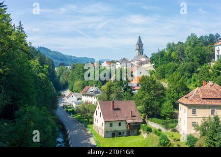 Judenburg, Judenburg Old Town, Purbach valley in Murtal, Styria, Austria Stock Photo