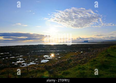 View from Torness nuclear power station Stock Photo