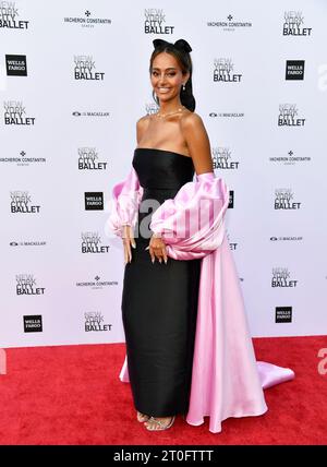 Emira D'Spain attends the New York City Ballet Fall Fashion Gala at the