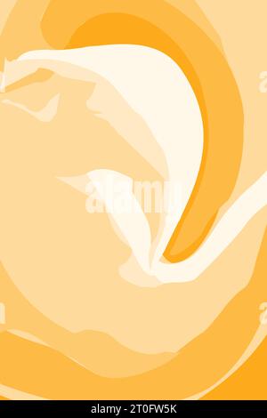 Vector Abstract background texture of wave lines in trendy summer yellow hue. Vertical backdrop for wallpaper or web, poster, banner, brochures or price tag, label, greetings or invitation cards. EPS Stock Vector