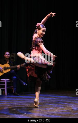 The dancer Estela Alonso performs during the presentation of the show Suma Flemenca at the Canal theater in Madrid. September 5, 2023 Spain Featuring: Estela Alonso Where: Madrid, Spain When: 05 Sep 2023 Credit: Oscar Gonzalez/WENN Stock Photo