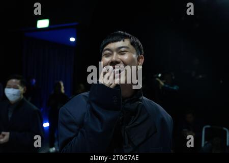 Thailand. 06th Oct, 2023. Thai rapper GUNNER NETWORK attends the KLOSET ...