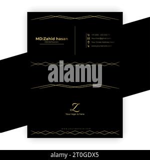 Business Card Template Design Creative Business Design Make Simple Design Stock Vector