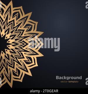 an intricately designed mandala with a meticulously hand-drawn lotus flower at its center Stock Vector