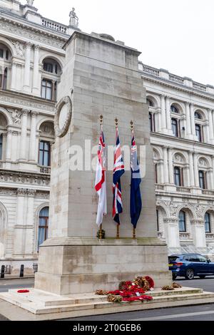 The Cenotaph in Whitehall London, remembrance for those who lost their lives in wars and conflict,England,UK,September 2023 Stock Photo