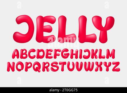 colorful alphabet creative lettering Stock Vector