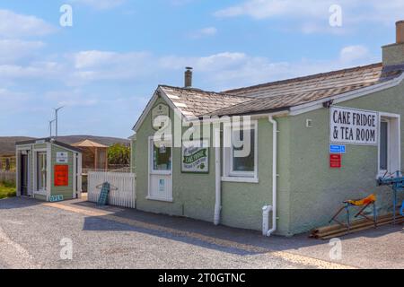 The Cake Fridge in Bixter, Shetlands, which works with an honesty box. Stock Photo