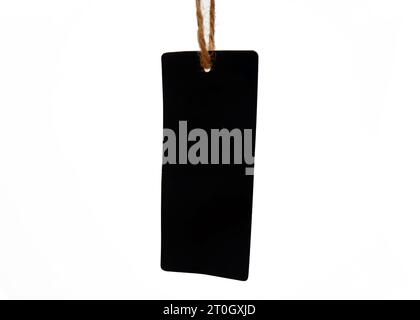 Fashion label tag mockups, realistic natural label tag. Stock Photo