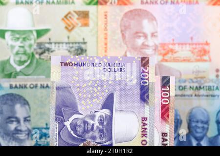 Namibian money - dollar a business background Stock Photo