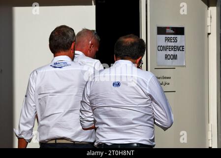 Doha, Qatar. 07th Oct, 2023. FIA Staff. Formula 1 World Championship, Rd 18, Qatar Grand Prix, Saturday 7th October 2023. Doha, Qatar. Credit: James Moy/Alamy Live News Stock Photo