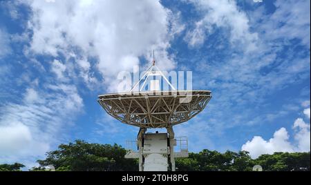Large satellite dish in the Astronomy Stock Photo