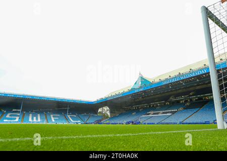 Sheffield, UK. 07th Oct, 2023. General View inside the Stadium during the Sheffield Wednesday FC v Huddersfield Town FC sky bet EFL Championship match at Hillsborough Stadium, Sheffield, United Kingdom on 7 October 2023 Credit: Every Second Media/Alamy Live News Stock Photo