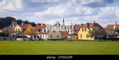 Typical Colorful Houses in Dragor, Denmark Stock Photo