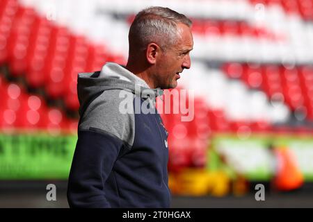 London, UK. 07th Oct, 2023. Blackpool manager Neil Critchley during the Sky Bet League 1 match Charlton Athletic vs Blackpool at The Valley, London, United Kingdom, 7th October 2023 (Photo by Ryan Crockett/News Images) in London, United Kingdom on 9/30/2023. (Photo by Ryan Crockett/News Images/Sipa USA) Credit: Sipa USA/Alamy Live News Stock Photo