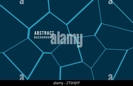 Geometric low poly line art texture pattern elegant abstract blue background. Vector illustration design template for web, banner, ideas, wallpaper Stock Vector