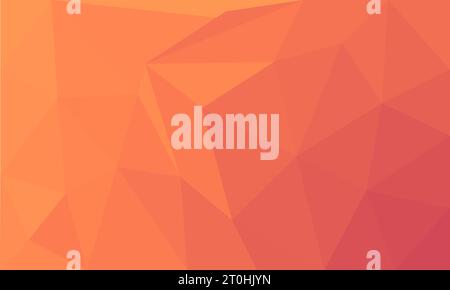 Moderate orange, red abstract geometric rumpled triangular low polygon style design. Modern vector illustration background template. For flyer, web Stock Vector
