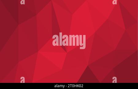 Modern abstract pattern vector. Triangle low polygon shape background template design with elegant red color. For wallpaper, digital, backdrop, flyer Stock Vector