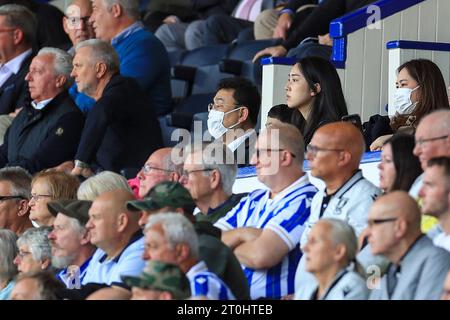 Sheffield, UK. 07th Oct, 2023. Dejphon Chansiri watches the game during the Sheffield Wednesday FC v Huddersfield Town FC sky bet EFL Championship match at Hillsborough Stadium, Sheffield, United Kingdom on 7 October 2023 Credit: Every Second Media/Alamy Live News Stock Photo