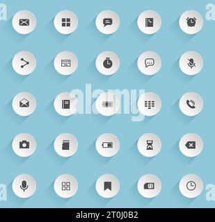 ui vector icons Stock Vector