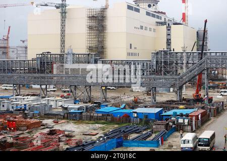 Pabna, Bangladesh - October 04, 2023: The under Construction of Rooppur Nuclear Power Plant at Ishwardi in Pabna, Bangladesh. Ruppur Nuclear power pla Stock Photo