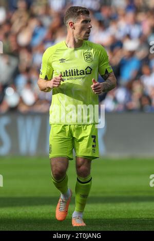 Sheffield, UK. 07th Oct, 2023. Josh Ruffels #3 of Huddersfield Town during the Sky Bet Championship match Sheffield Wednesday vs Huddersfield Town at Hillsborough, Sheffield, United Kingdom, 7th October 2023 (Photo by Gareth Evans/News Images) in Sheffield, United Kingdom on 10/7/2023. (Photo by Gareth Evans/News Images/Sipa USA) Credit: Sipa USA/Alamy Live News Stock Photo