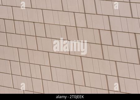 modern textured exterior wall, with diagonal shapes, background Stock Photo